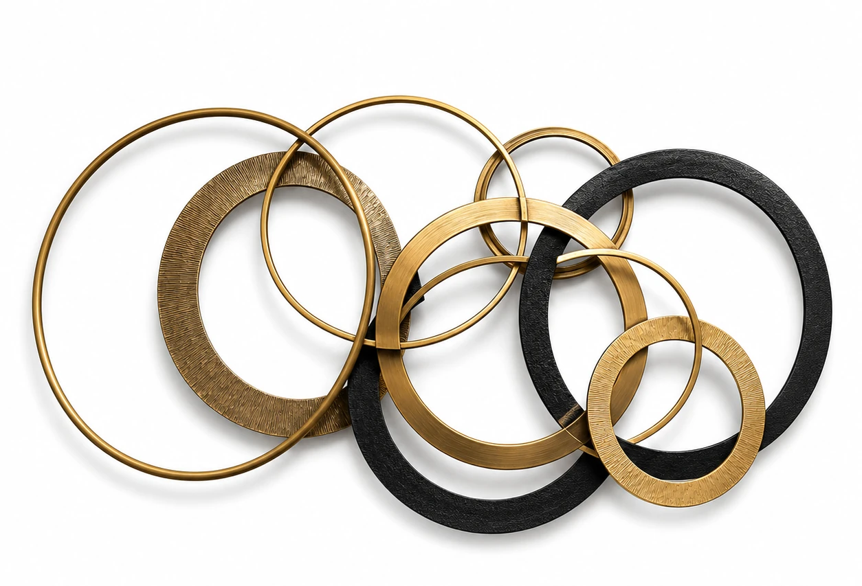 Abstract Orbit (WA-002) — official IndiArt decorative wall art