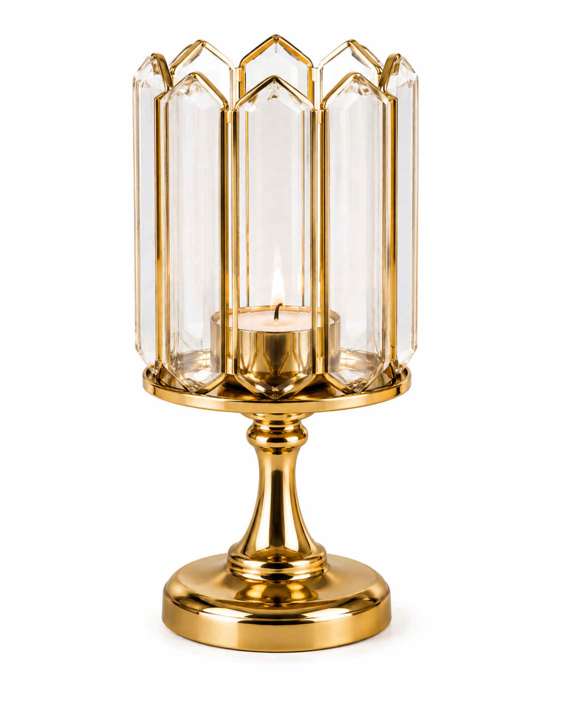 Modern Candle Holder (CH-007) — handcrafted candle holder by IndiArt