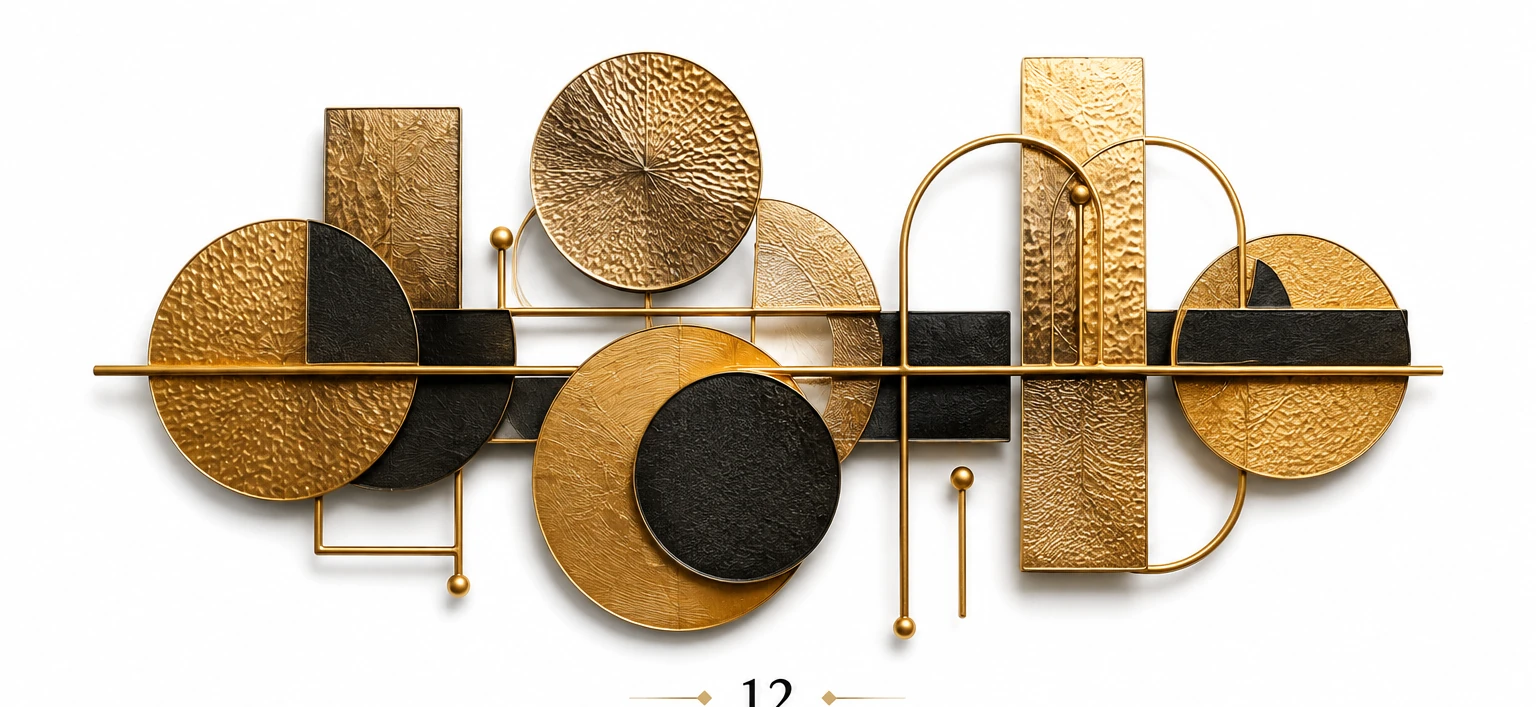 Geometric Harmony (WA-008) — official IndiArt decorative wall art