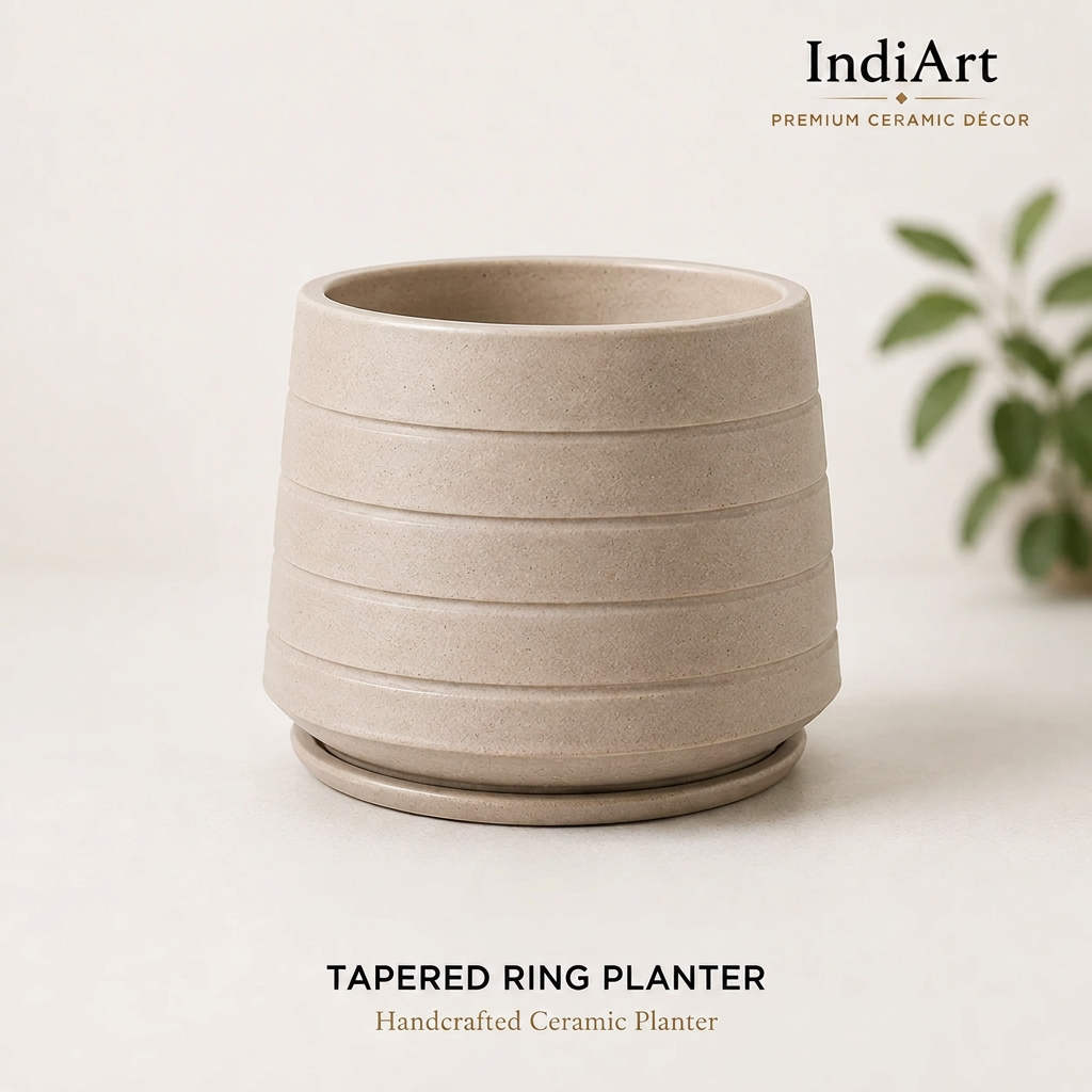 Tapered Ring Planter ceramic planter – IndiArt UK