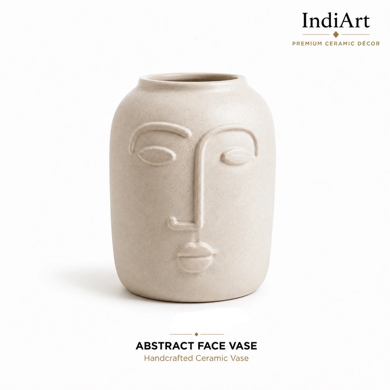 Abstract Face Vase ceramic decorative vase – IndiArt UK