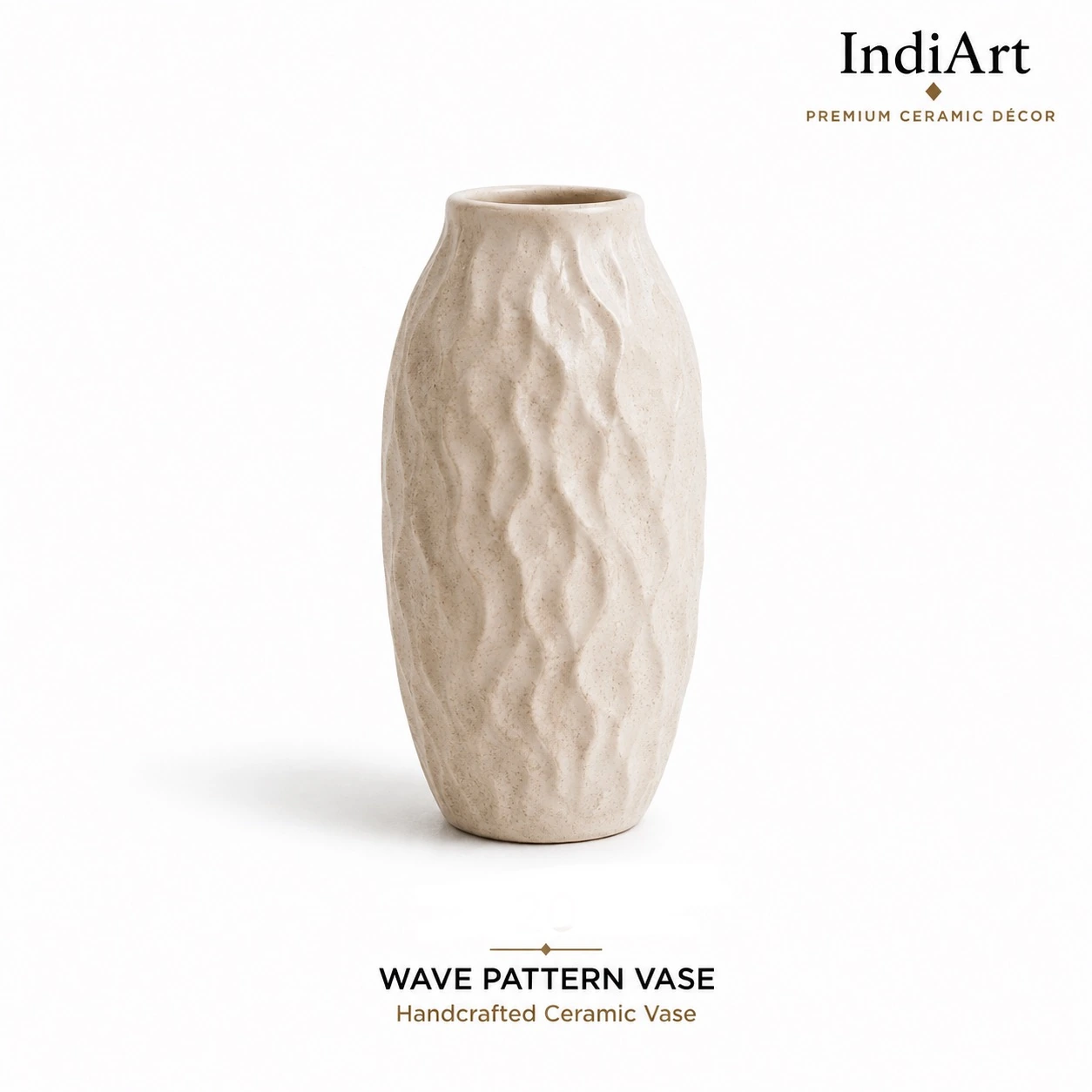 Wave Pattern Vase ceramic decorative vase – IndiArt UK