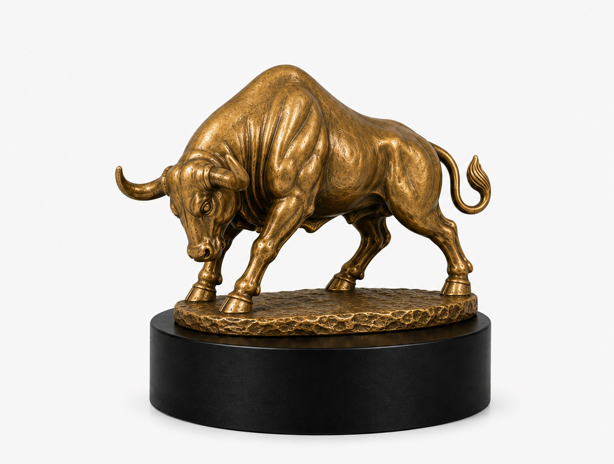 Bull Strength Sculpture (SC-004) — official IndiArt decorative sculpture