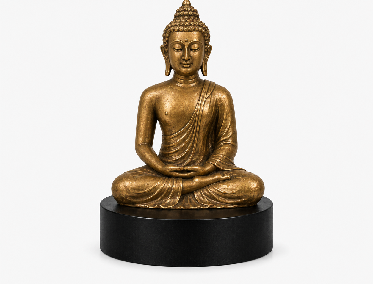 Seated Buddha Sculpture (SC-005) — official IndiArt decorative sculpture