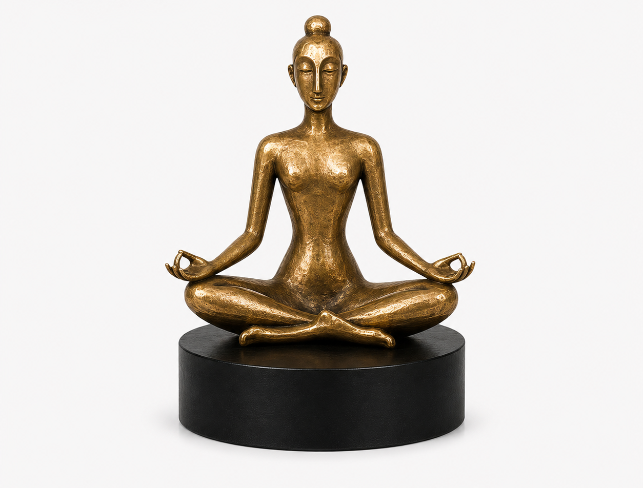 Meditation Pose Sculpture (SC-006) — official IndiArt decorative sculpture