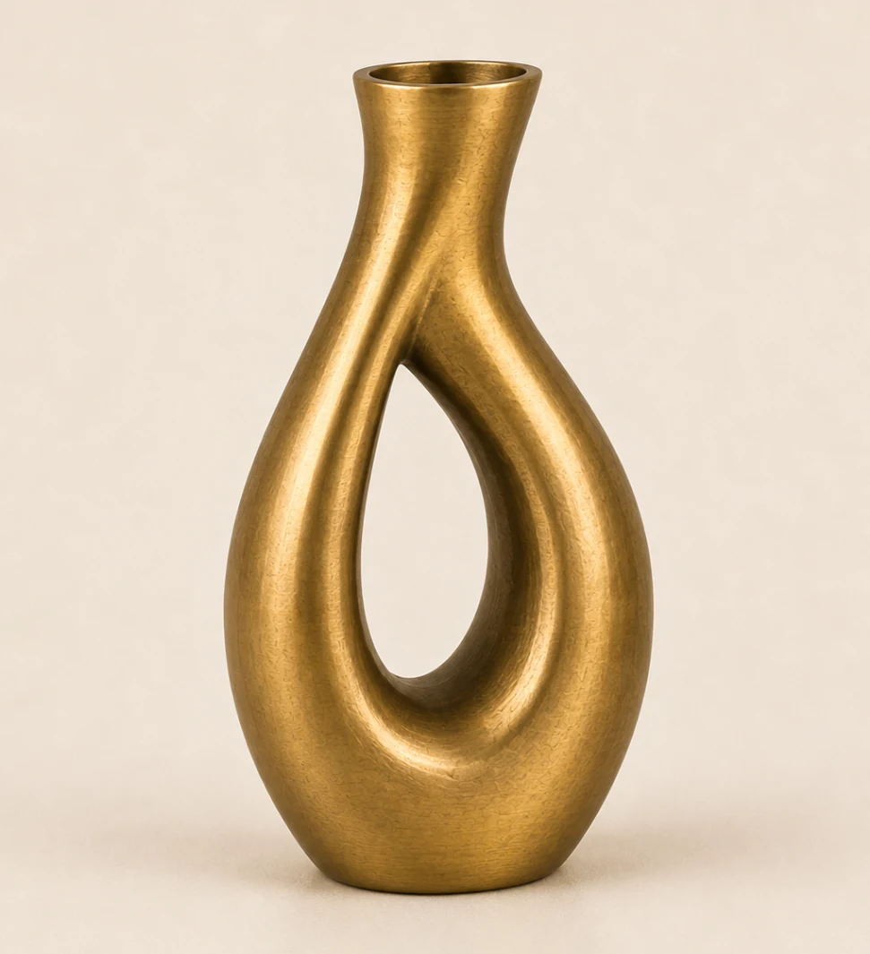 Abstract Curve Vase (VA-002) — official IndiArt decorative vase