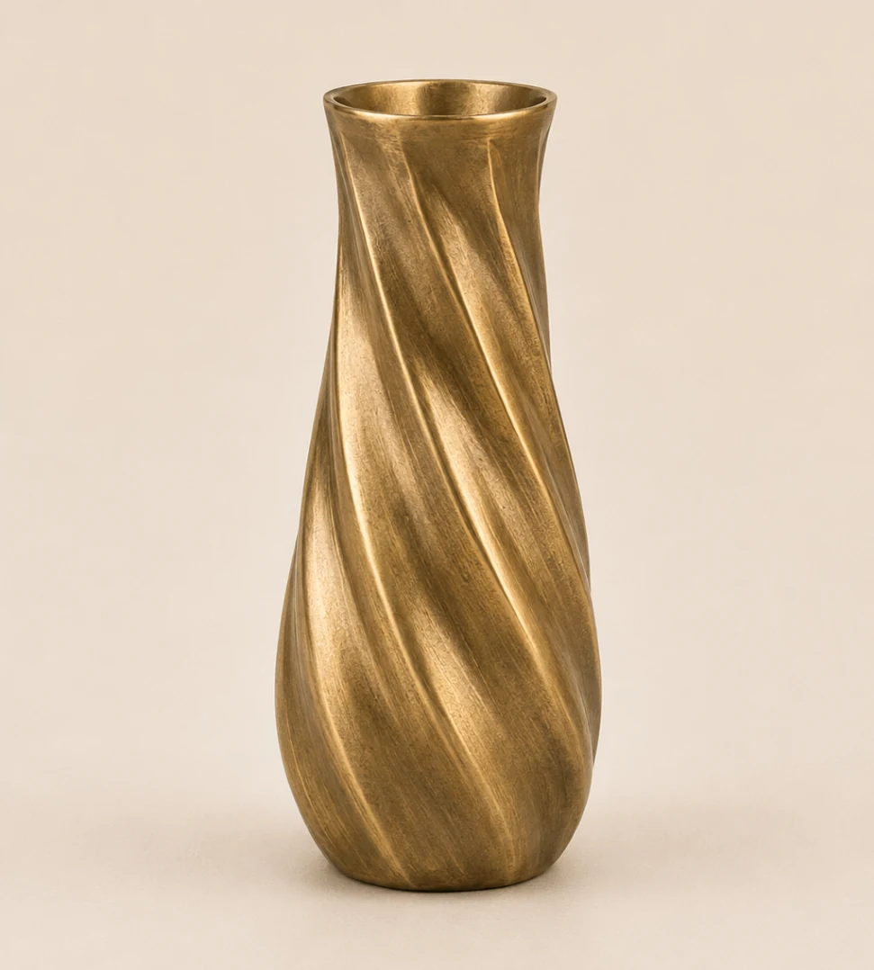 Twisted Rib Vase (VA-003) — official IndiArt decorative vase